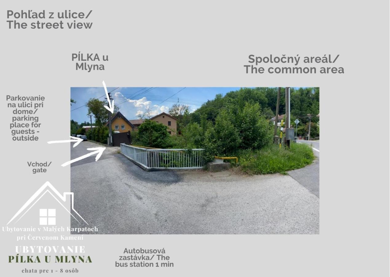 Ubytovanie Pod Cervenym Kamenom Male Karpaty Pila  Exterior foto